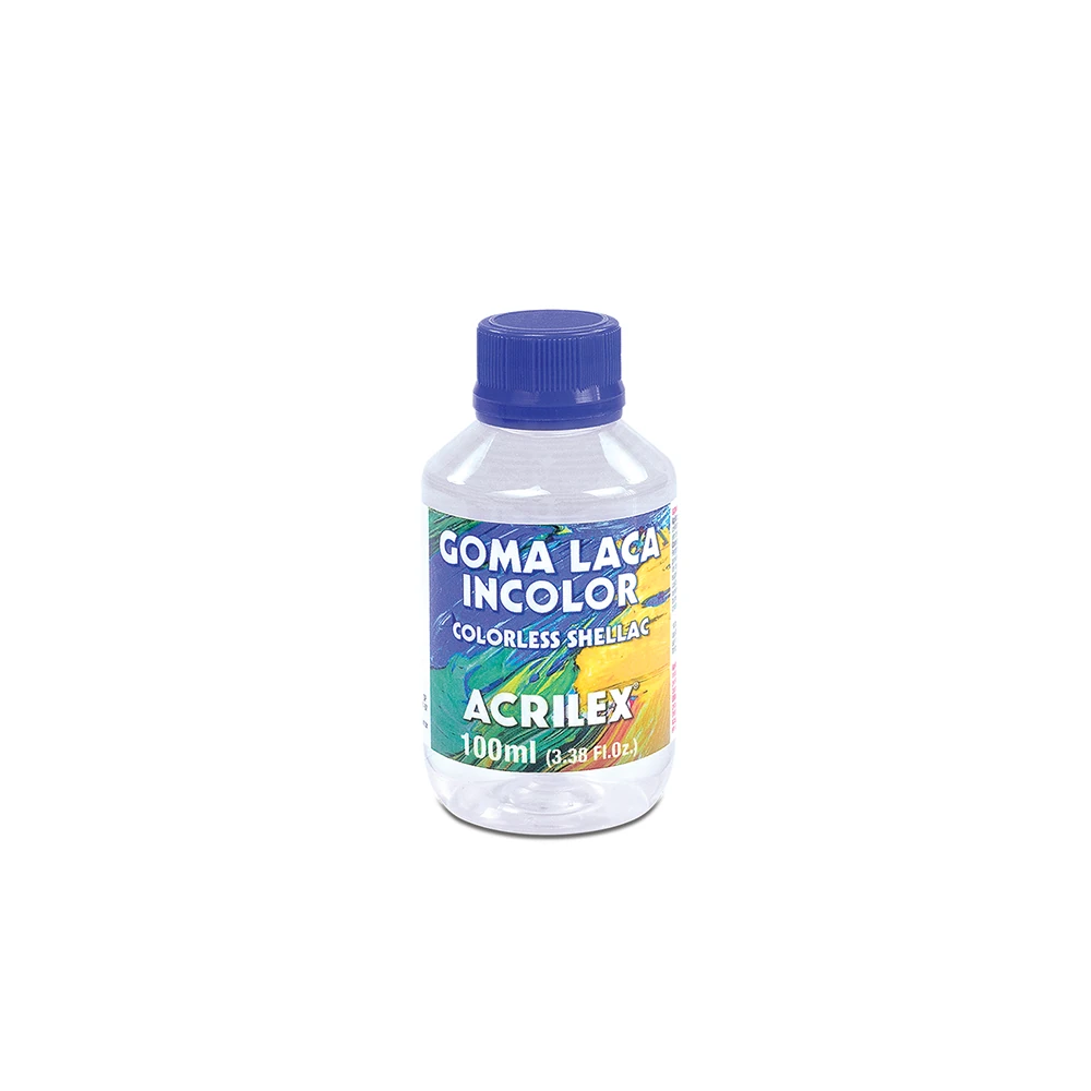 1850 - Goma Laca Incolora Acrilex - Goma Laca Incolora 100Ml - Imagen 1