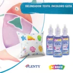 Acrilex - Delineador Textil (Guta) 20Ml Incoloro - Imagen 2