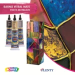 Acrilex - Pasta De Relevo Vitral Metalizada 20Ml - Imagen 2