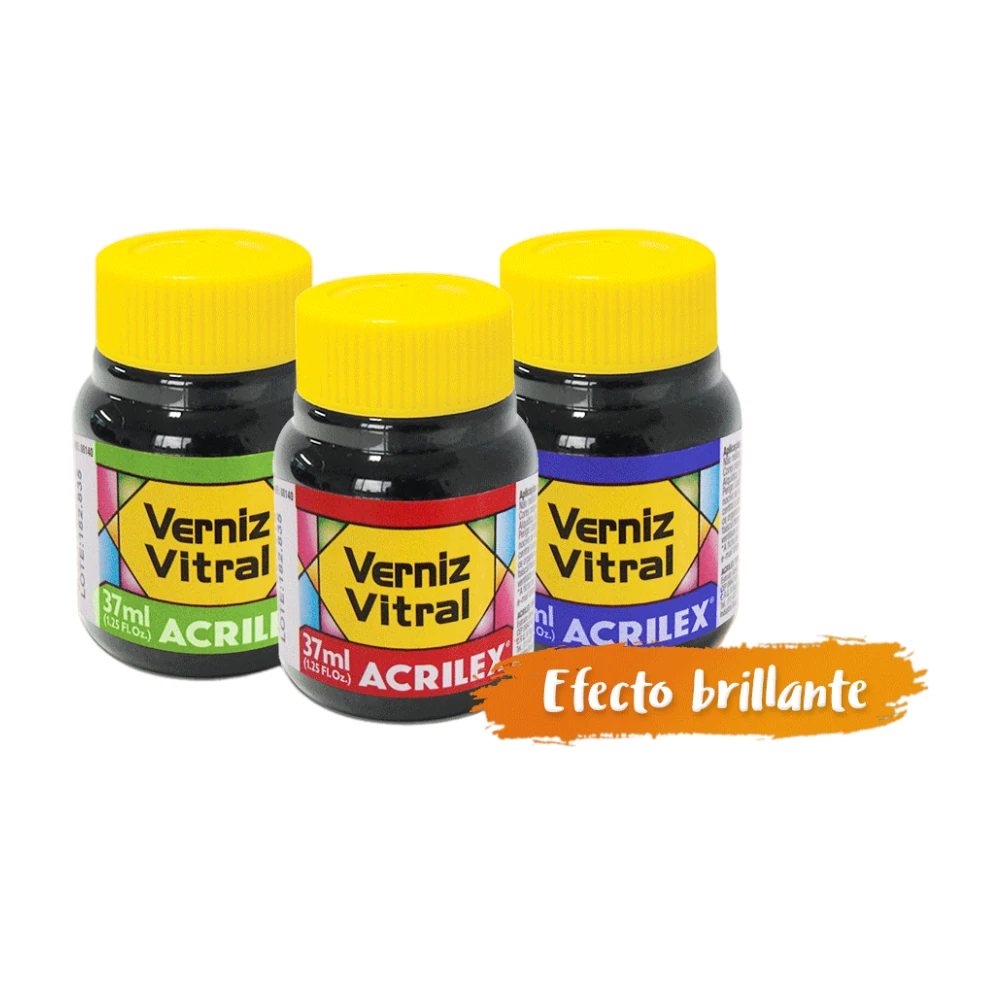 Stándar Barniz Vitral Acrilex - Barniz Vitral 37 Ml Al Solvente - Imagen 1