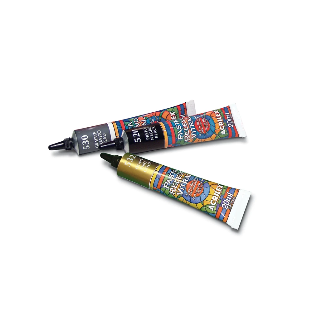 pasta_relevo_vitral Acrilex - Pasta De Relevo Vitral Metalizada 20Ml - Imagen 1