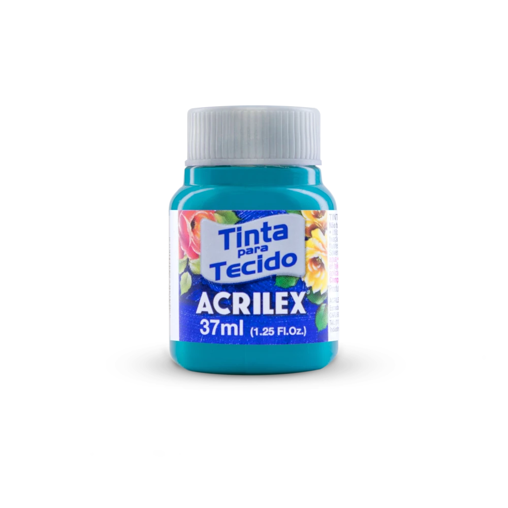 04140_tinta_tecido_fosca_37ml_535_azul_mar Acrilex - Pintura Para Tela Mate 37 ml - Imagen 1