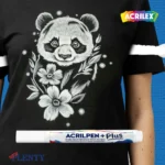 Acrilpen Plus - Marcador Blanco Para Telas Oscuras - Imagen 4