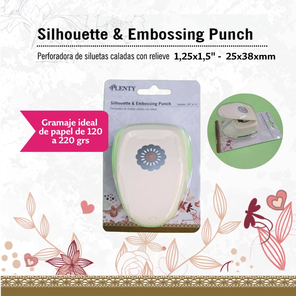 np512-silhoute-embossing-punch-mediana-1 Silhoute &Embossing Punch Mediana - Perforadora C/Calado Y Relieve Mediana - Imagen 1